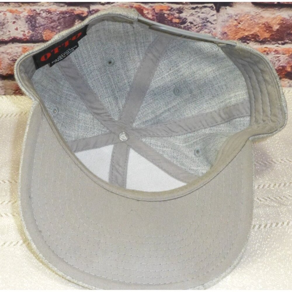 Golden Rhino Embroidered Grey Snapback Cap By Otto  One Size Fits Most - Picture 5 of 6
